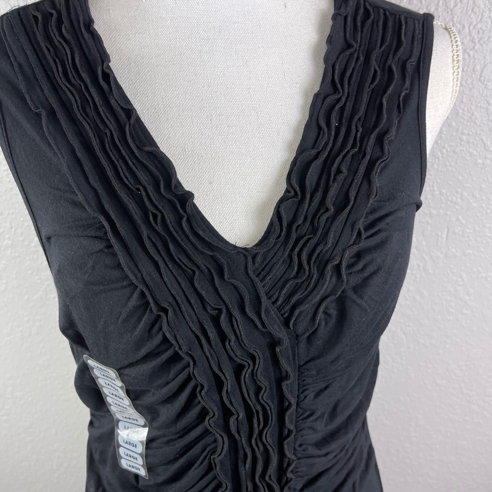 NWT Black‎ Ruffle Tank - Picture 8 of 9